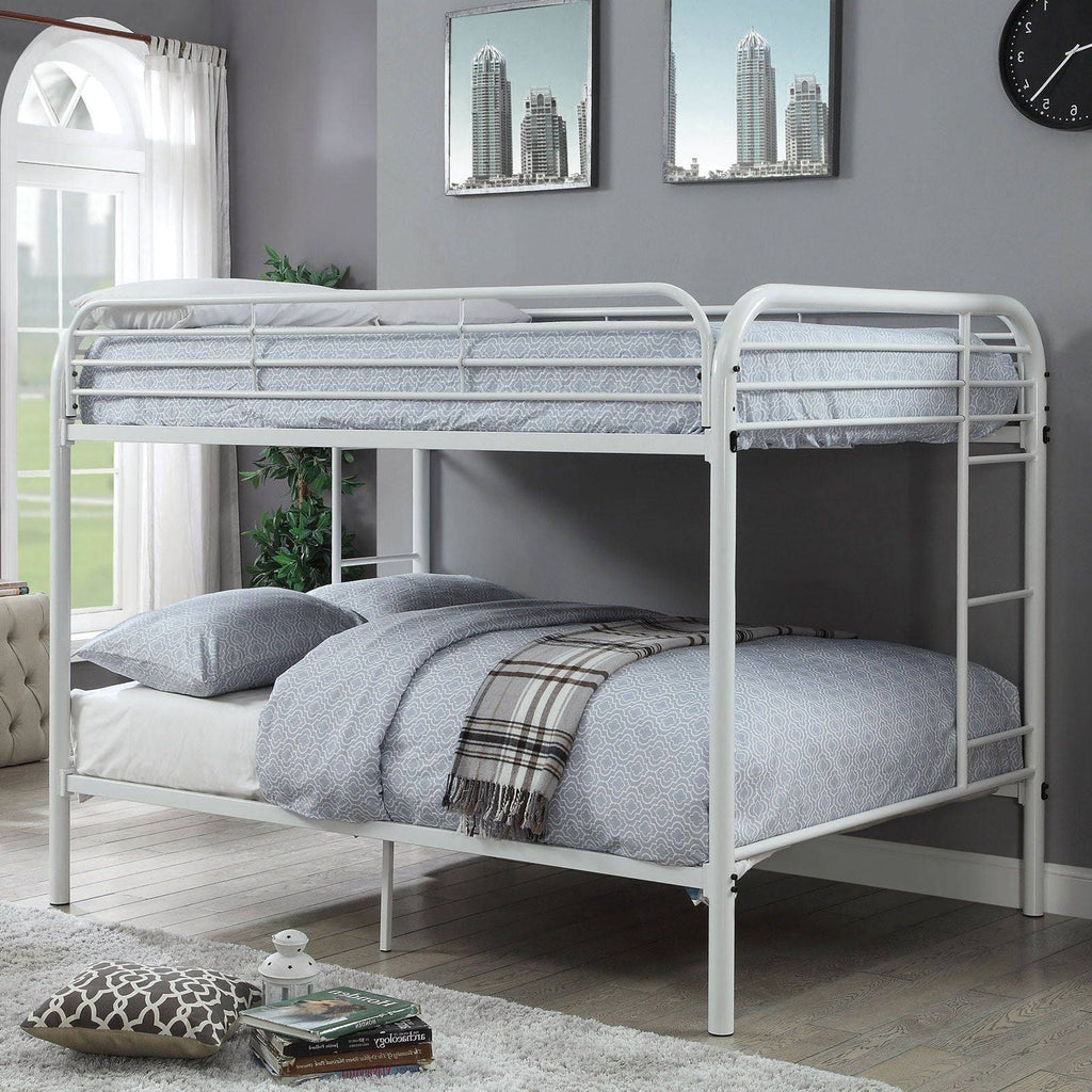 White Full Over Full Bunk Bed B154377
