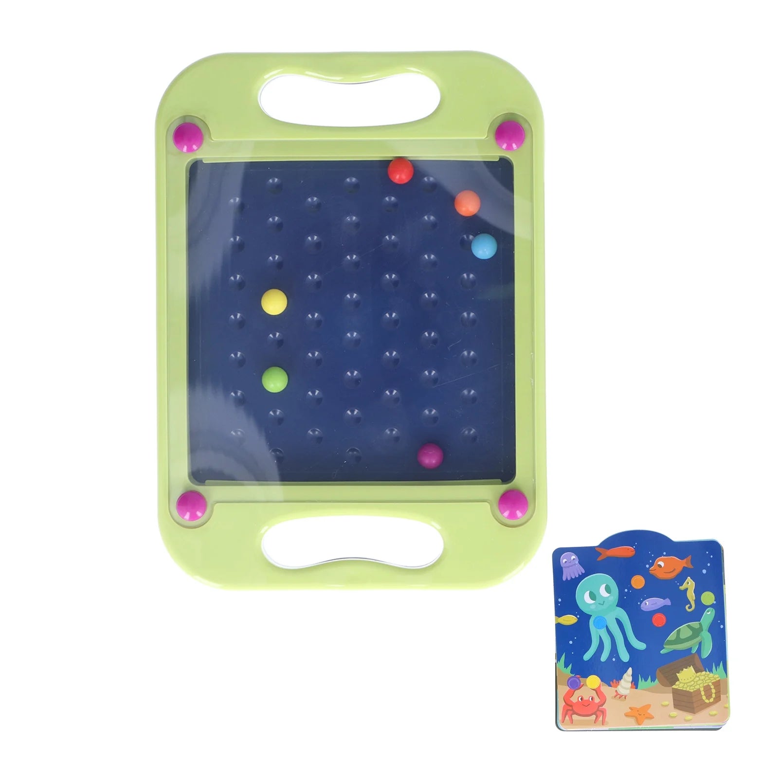 Green Plastic Bead Maze Puzzle Toy O1211