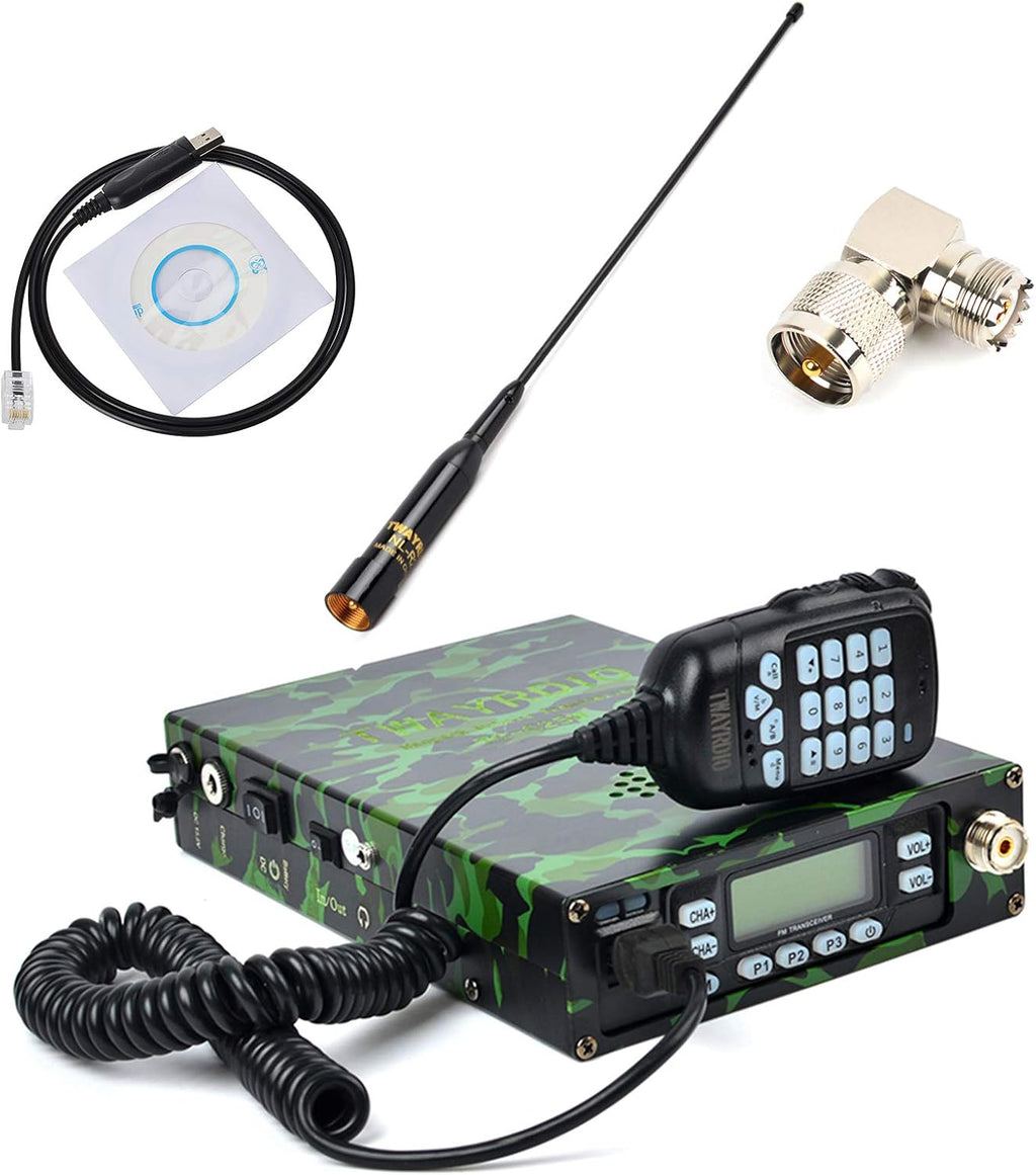 Dual Band VHF UHF Mobile Transceiver with 12000mAh Battery Portable Ham Radio T25122