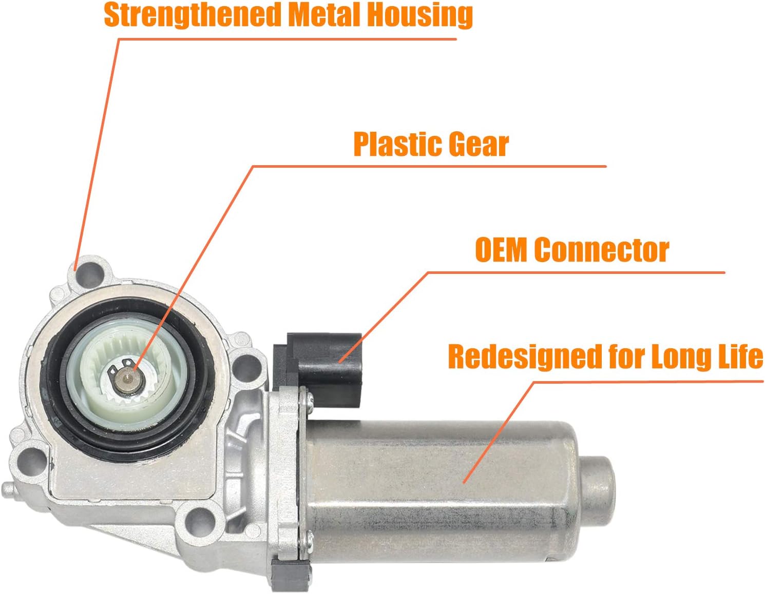 Transfer Case Shift Actuator Motor Gear with Sensor Pack of 2 U394