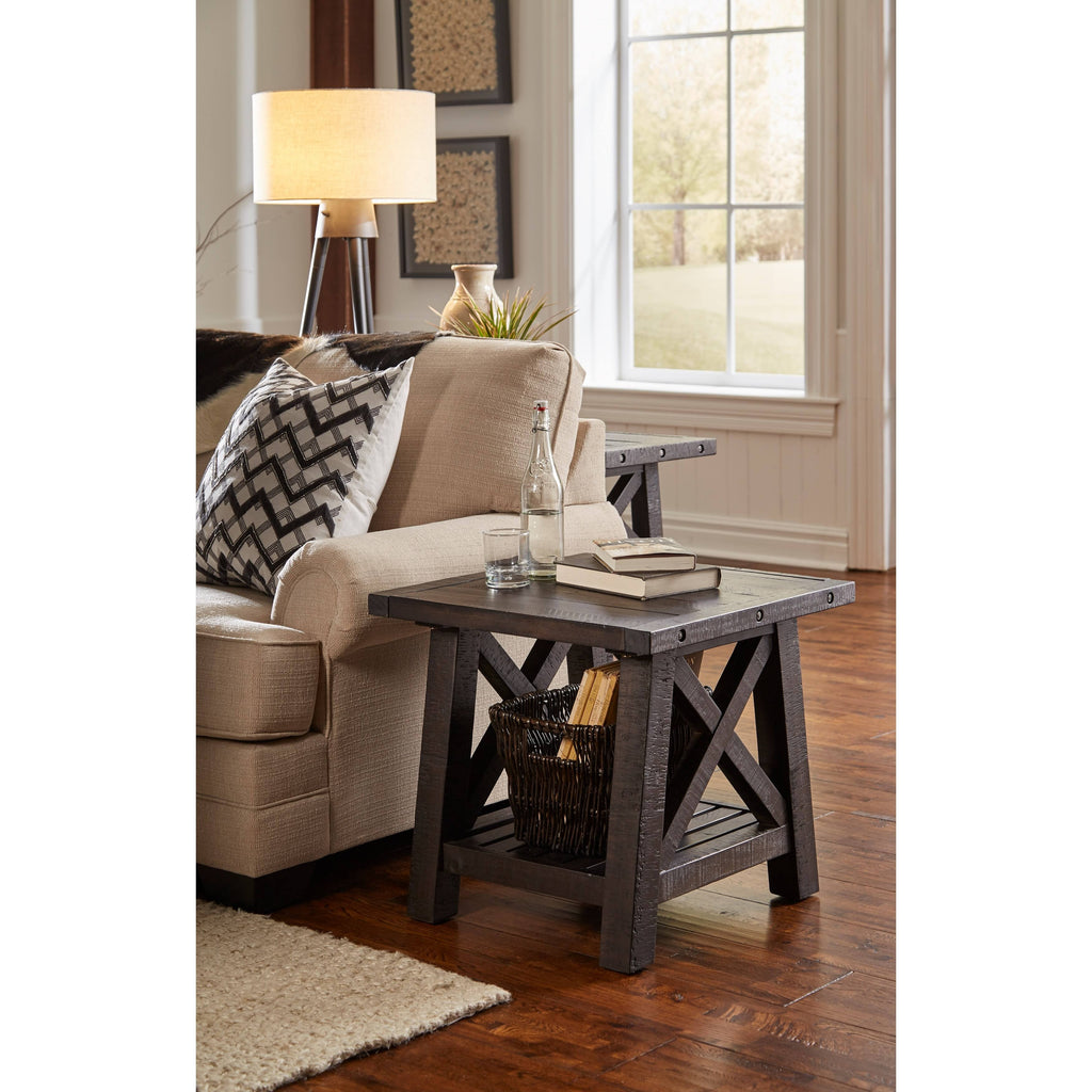 Solid Wood End Table Y929954