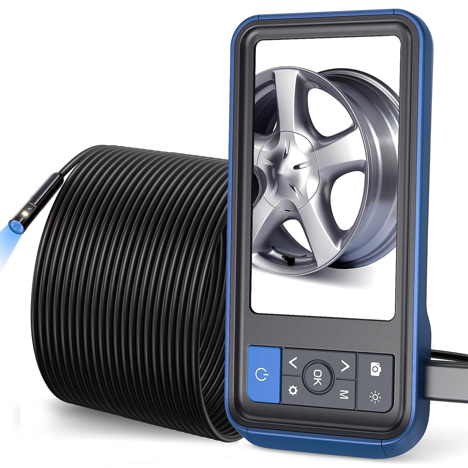 50ft Dual Lens Inspection Camera with Light, 4.5 Screen, 1080p W448882
