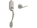 Satin Nickel Handleset with Interior Lever D669