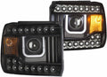 Projector Headlights with U-Bar Black Y488502