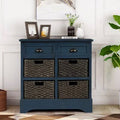 Antique Navy 2 Drawer Accent Chest D930