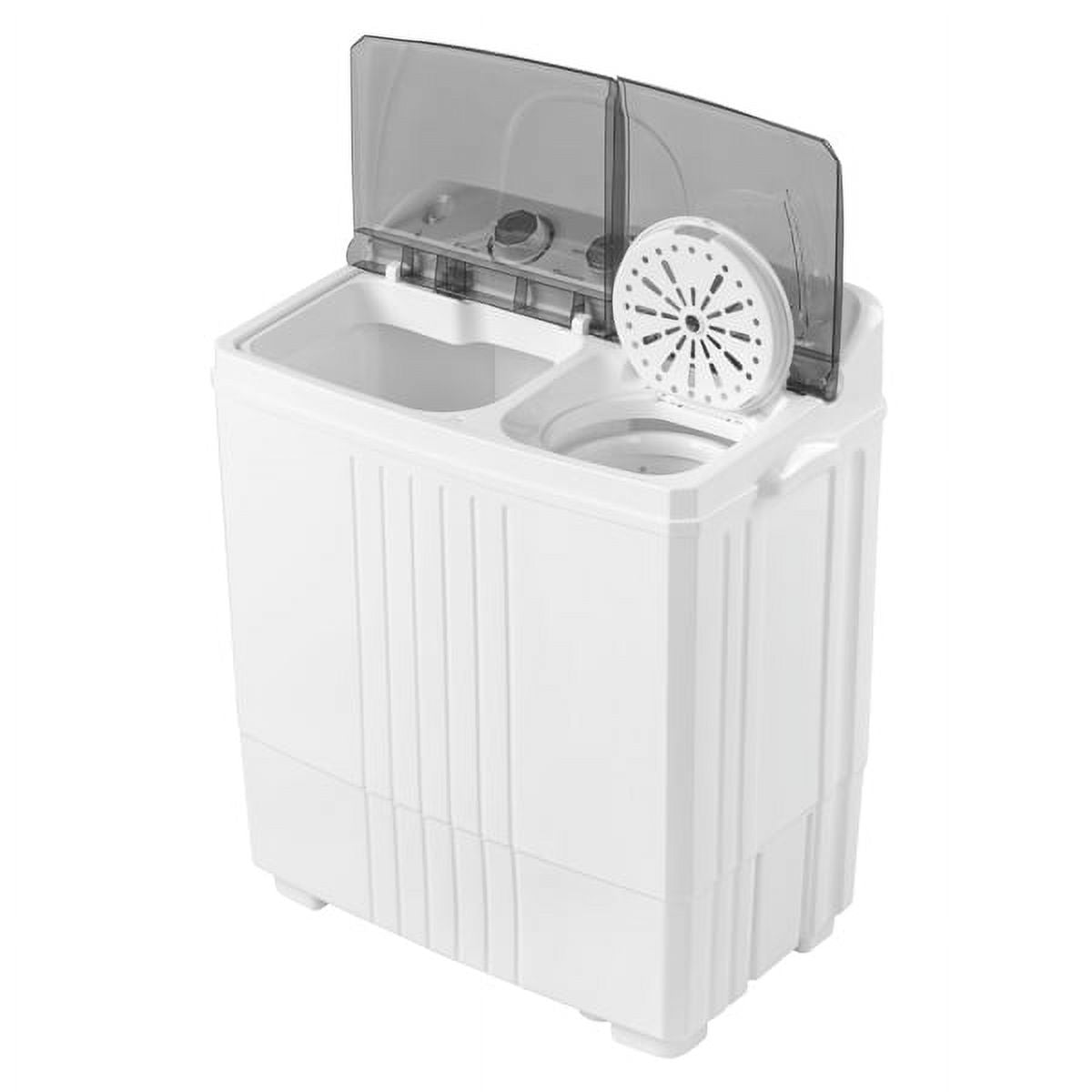 Semi-automatic Twin Tub Washing Machine, 20Lbs, White & Grey Z5998