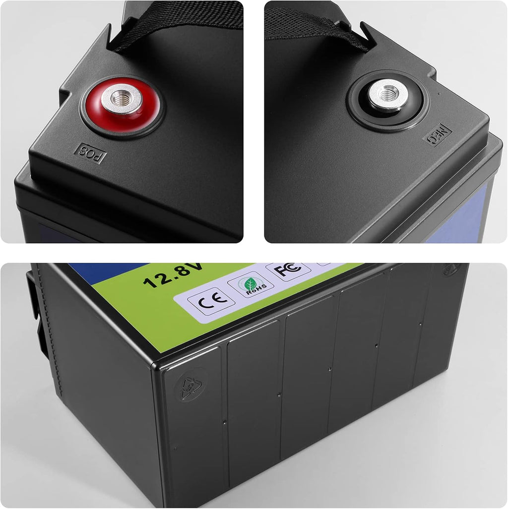 12V 100Ah Lithium LiFePO4 Rechargeable Battery with Built-in BMS D24755