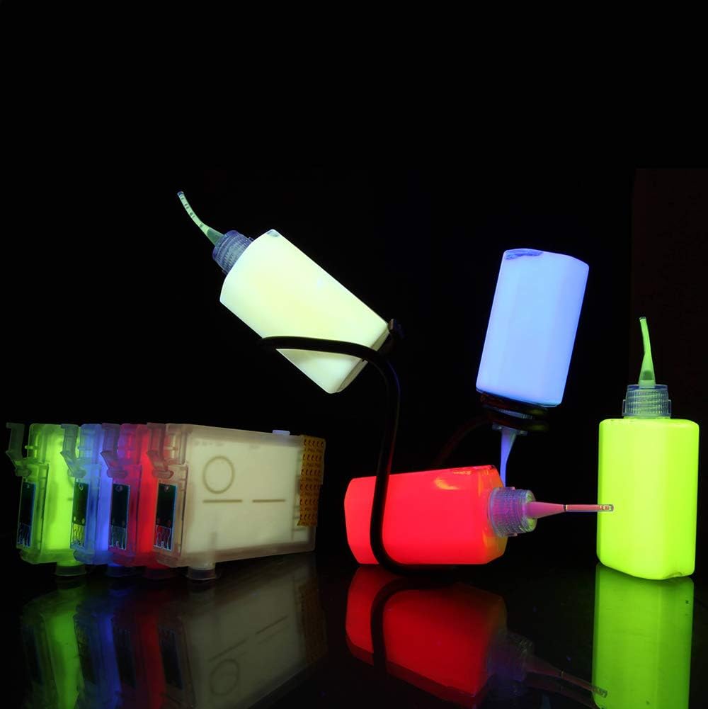 Invisible UV Ink 6 Colors Set for Inkjet Printers, 10 ml/Color, Pack of 2 M155