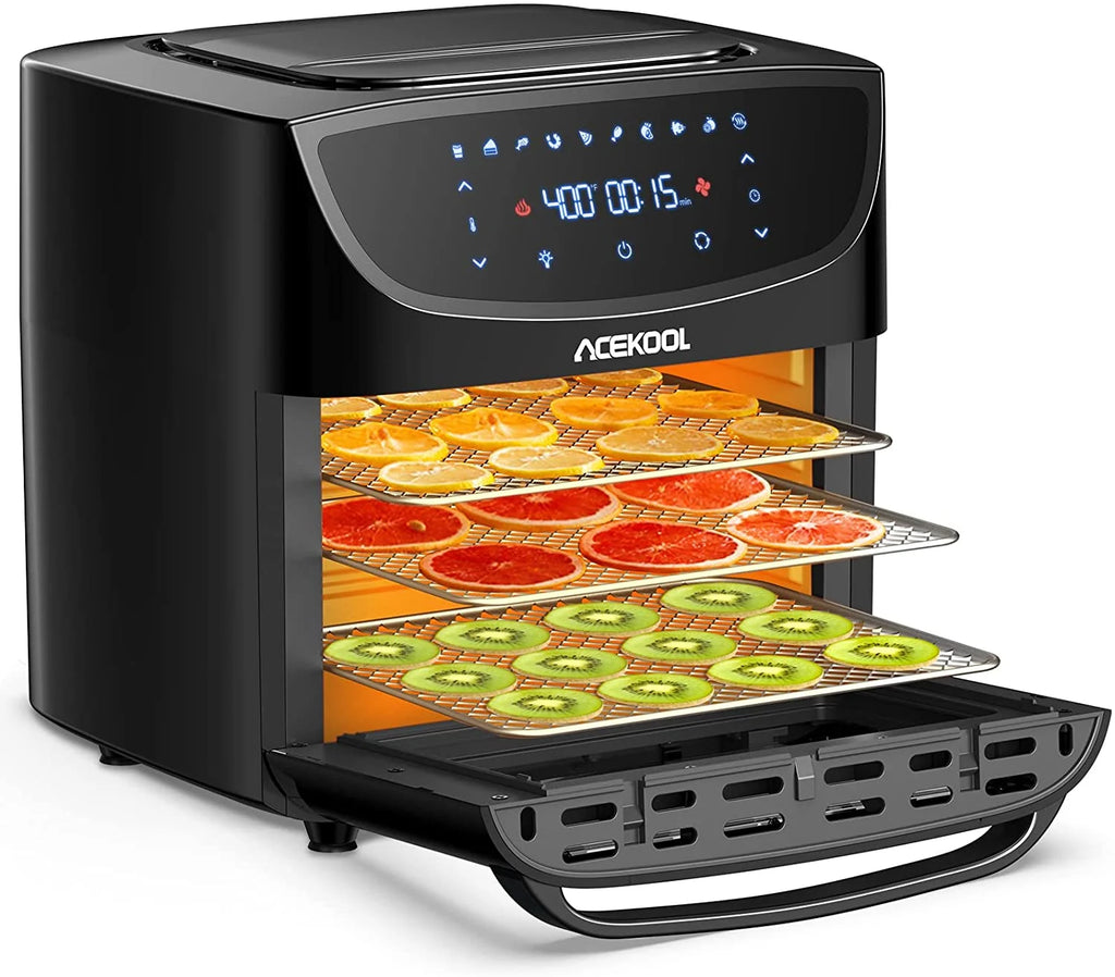 20QT 10-in-1 Air Fryer Toaster Oven Combo with Rotisserie and Racks E9520