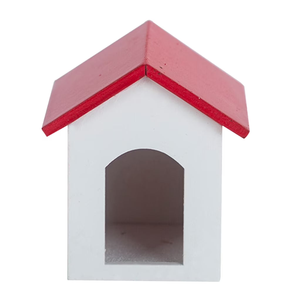 Wooden Hut Cage Model House Furniture Accessory K911591