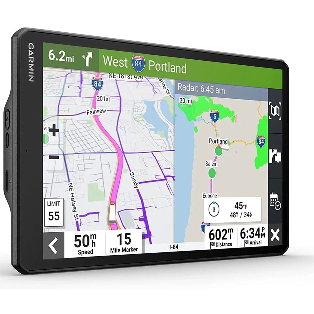 10" GPS Truck Navigator Bundle with Hard Shell EVA Case, 32GB MicroSD Memory Card and Dual Car Socket U788312