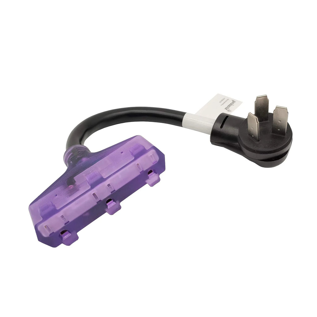 Range Adapter Cord, 10-50P Male to 3 5-15R Female, 125V, 14 inch M276538