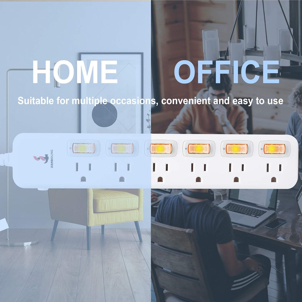 6 Outlets Surge Protector Power Strip X109943