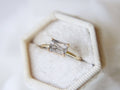 Black Rutilated Quartz Emerald Cut Ring R540771