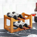 6 Bottle Solid Wood Tabletop Wine Bottle Rack V773969