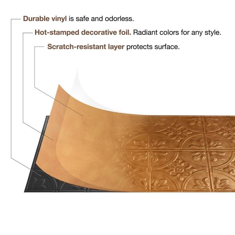 Moonstone Copper Glue Up Ceiling Tile 5 Pack P63823
