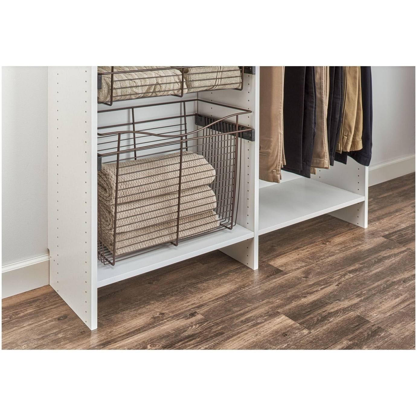 30x22 Satin Nickel Closet Pullout Basket B274674