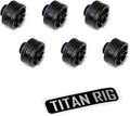 Matte Black Compression Fitting 6-Pack O457503