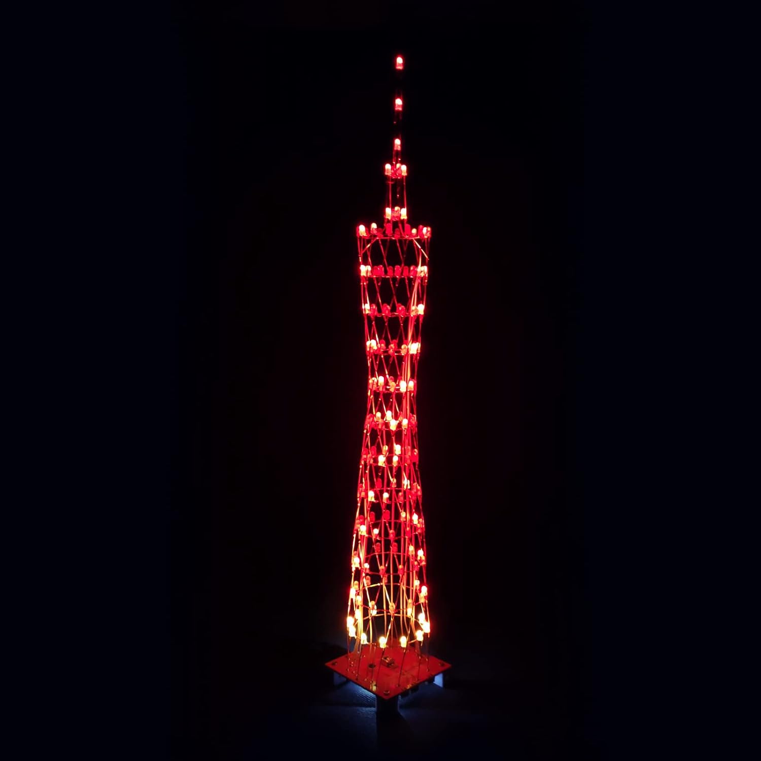 LED Tower Model DIY Electronic Kit, 12 LED Circles, Height 38cm M573489