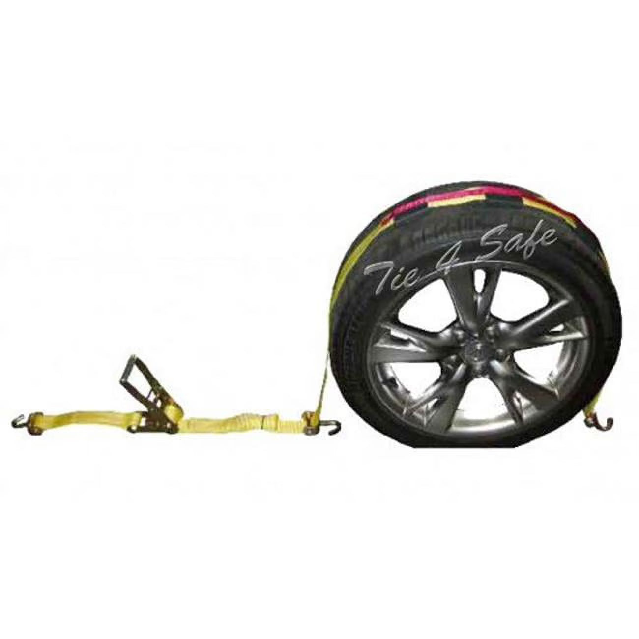 Yellow 4 Piece Car Tie Downs with Ratchet Buckle A701397