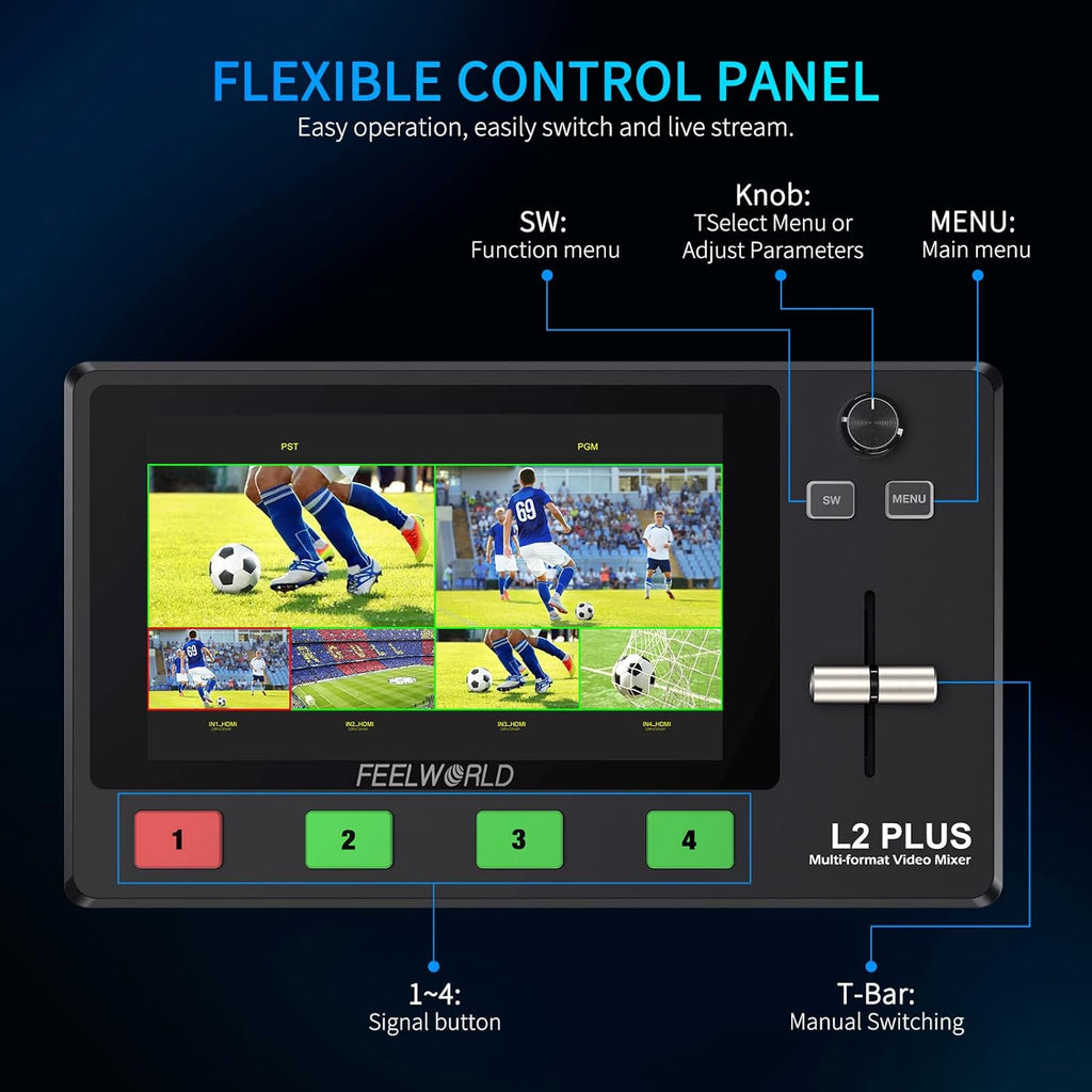Multi Camera Video Mixer Switcher with 5.5 inch LCD Touch Screen P237847