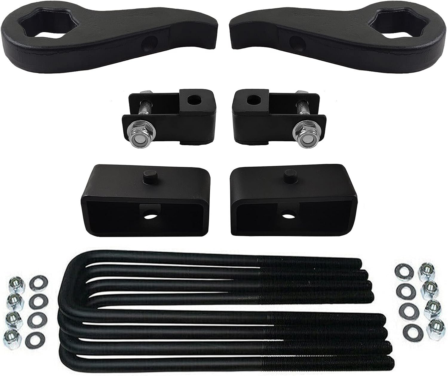 Forged Steel Torsion Keys & 3 Rear Lift Kit with Shock Extenders 4WD 8-Lug Z7541