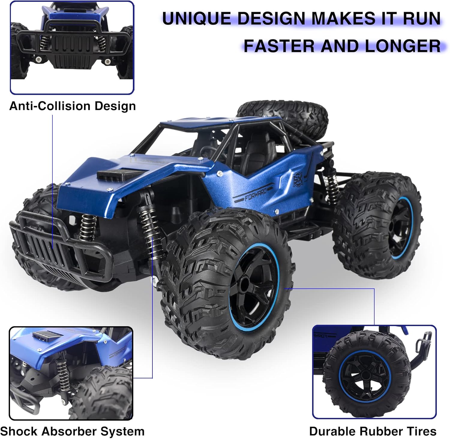 1:14 Scale Remote Control Monster Trucks with Metal Shell Alloy R564886