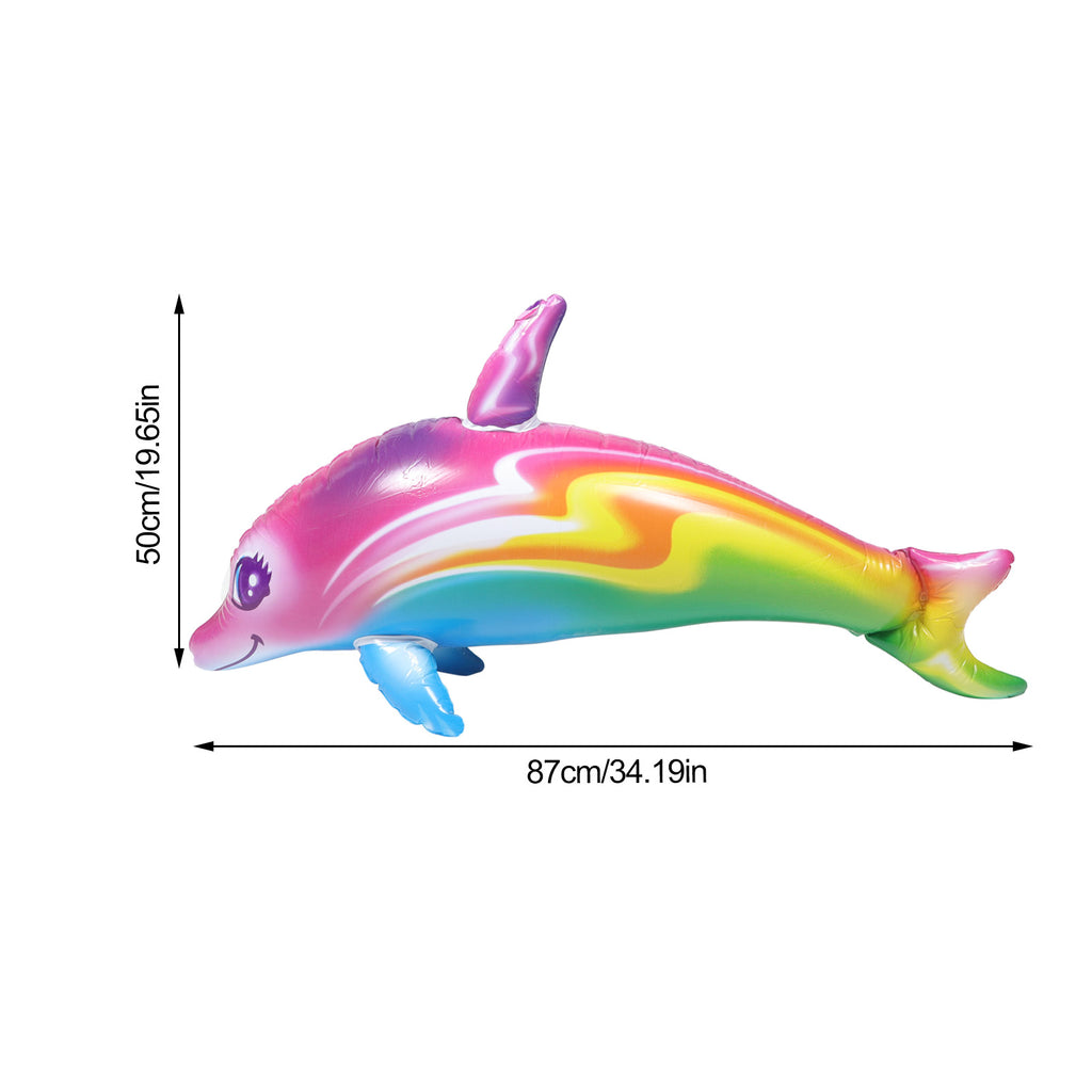 2 Pcs Inflatable Dolphin Toy Pool Toys C5639