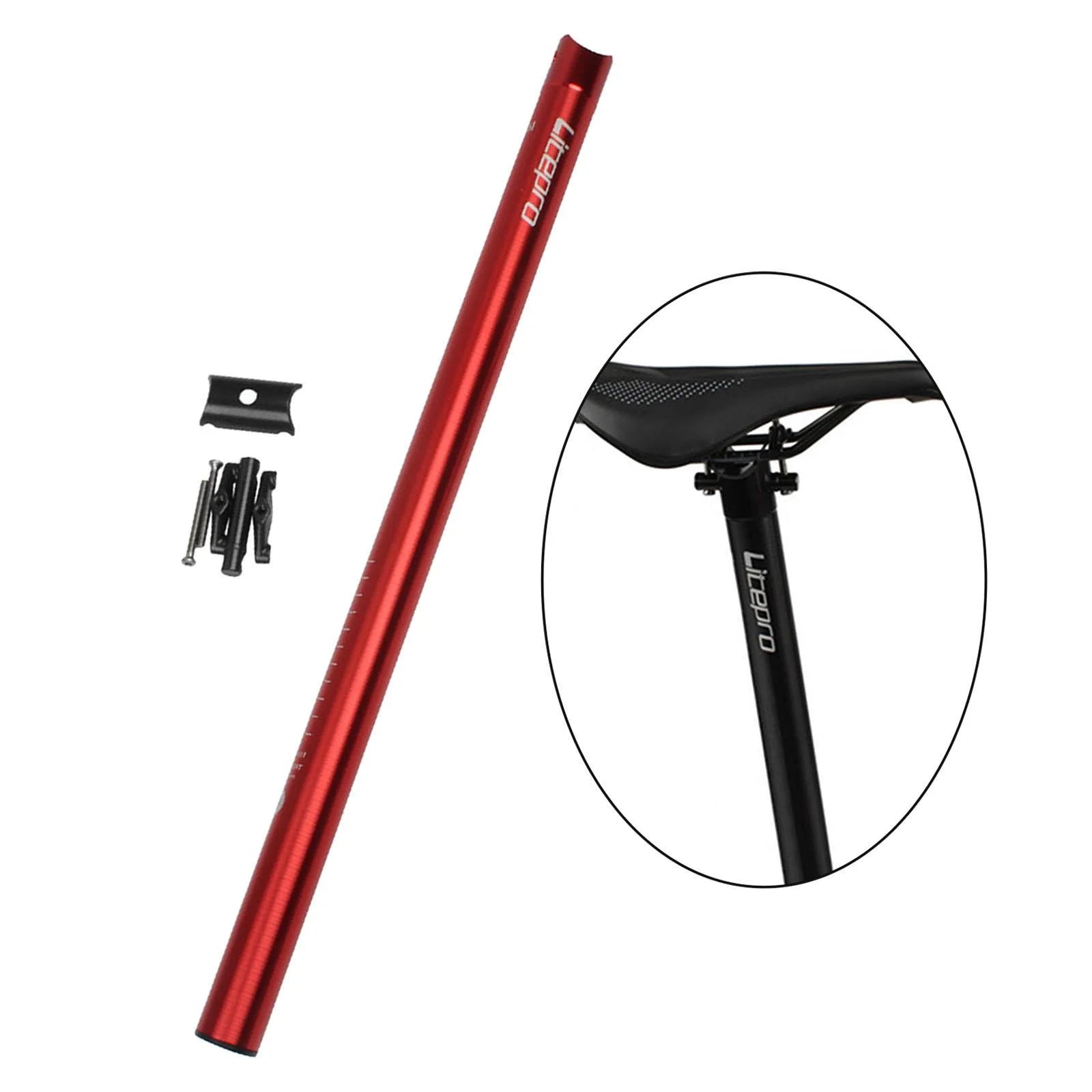 Red Cycling Folding Bike Seatpost 31.8x600mm F1628