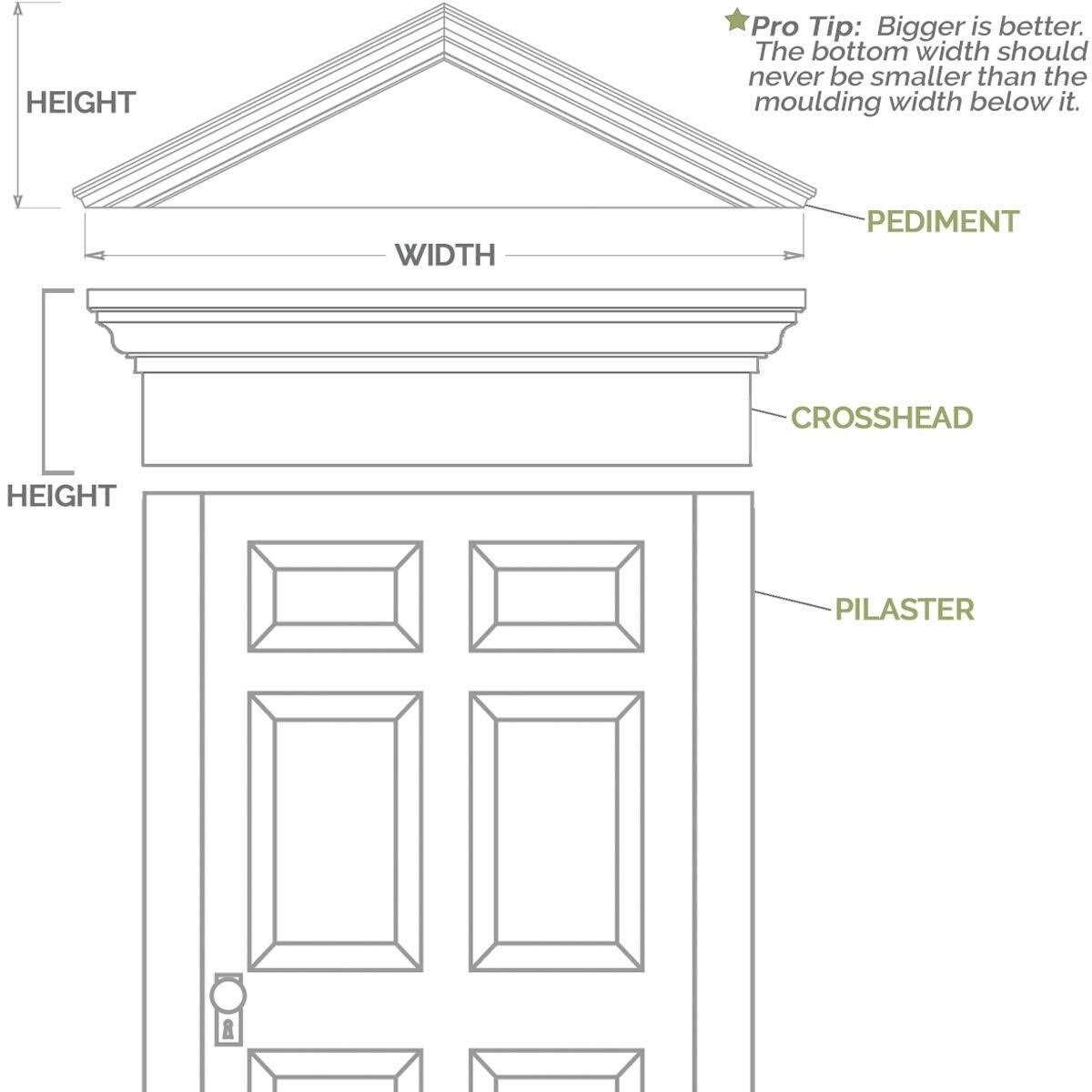 Two Equal Flat Panel PVC Pilaster K56830