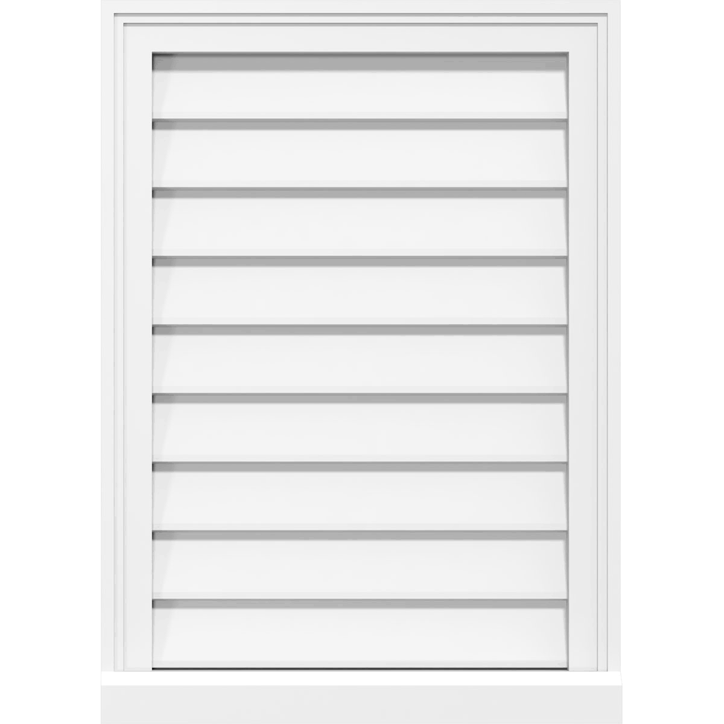 PVC Gable Vent with Brickmould E59767