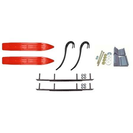 7 1/4 inch Snowmobile Skis with 10 inch Round Bars Kit V59135
