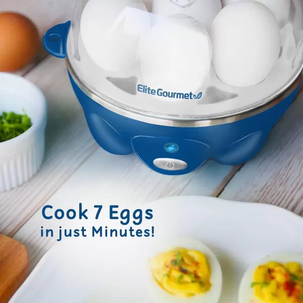 7 Egg Capacity Electric Egg Cooker with Auto Shut-Off S12854