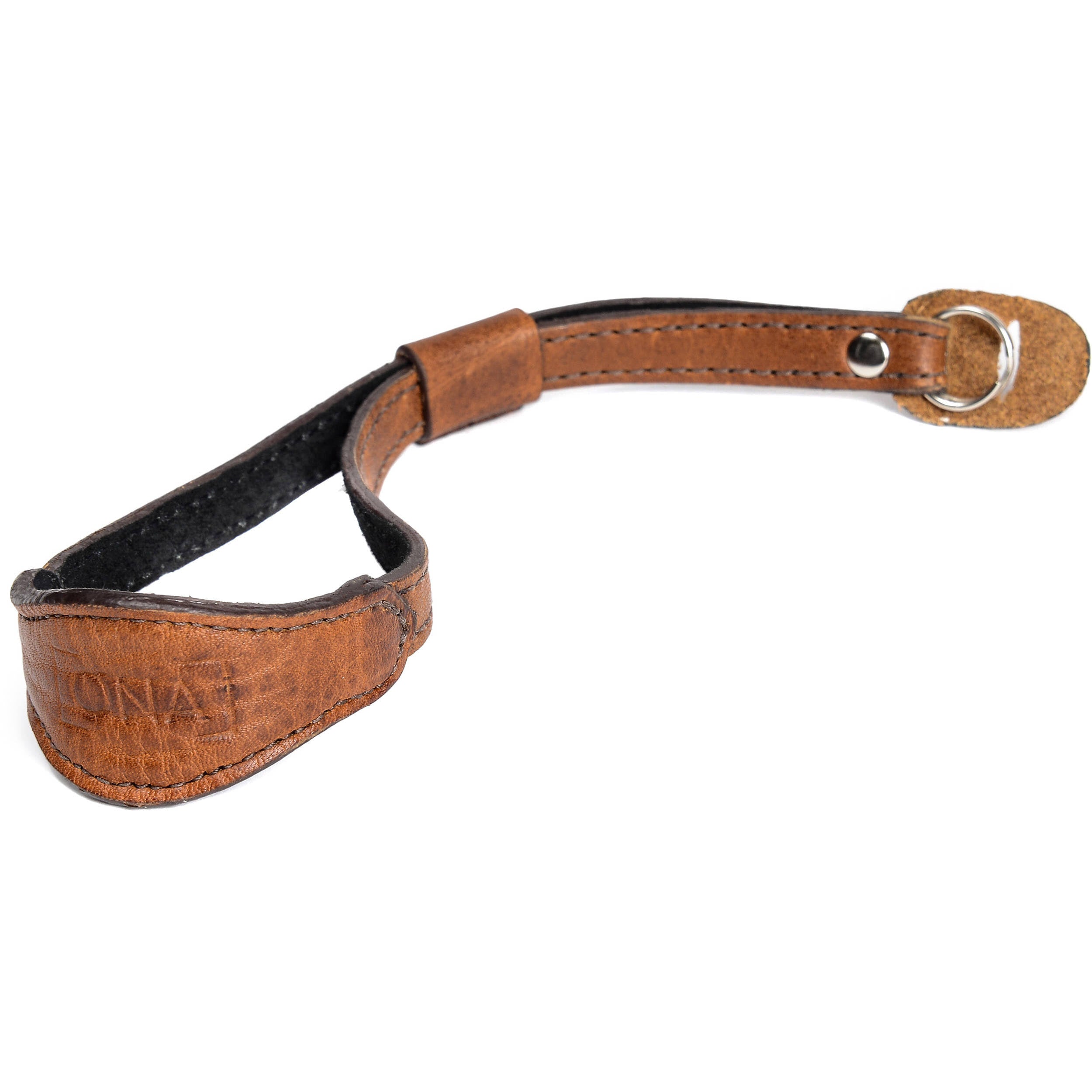 Antique Cognac Leather Camera Wrist Strap P111