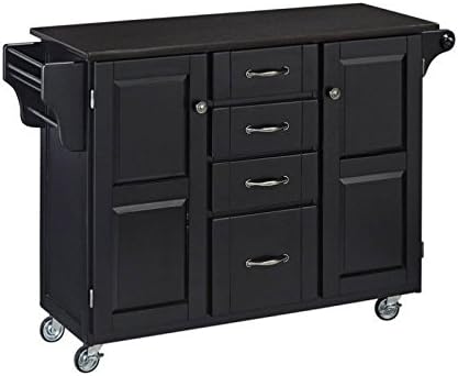 White Granite Top Kitchen Cart G6780