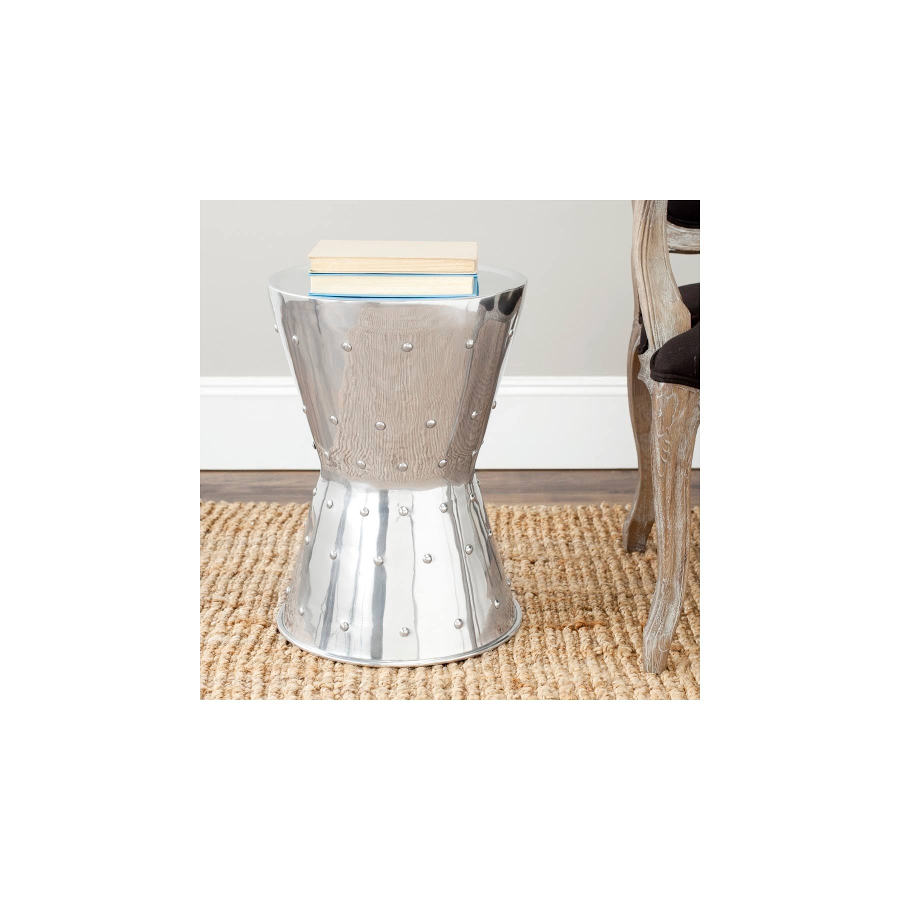 Silver Aluminum Stool B70742