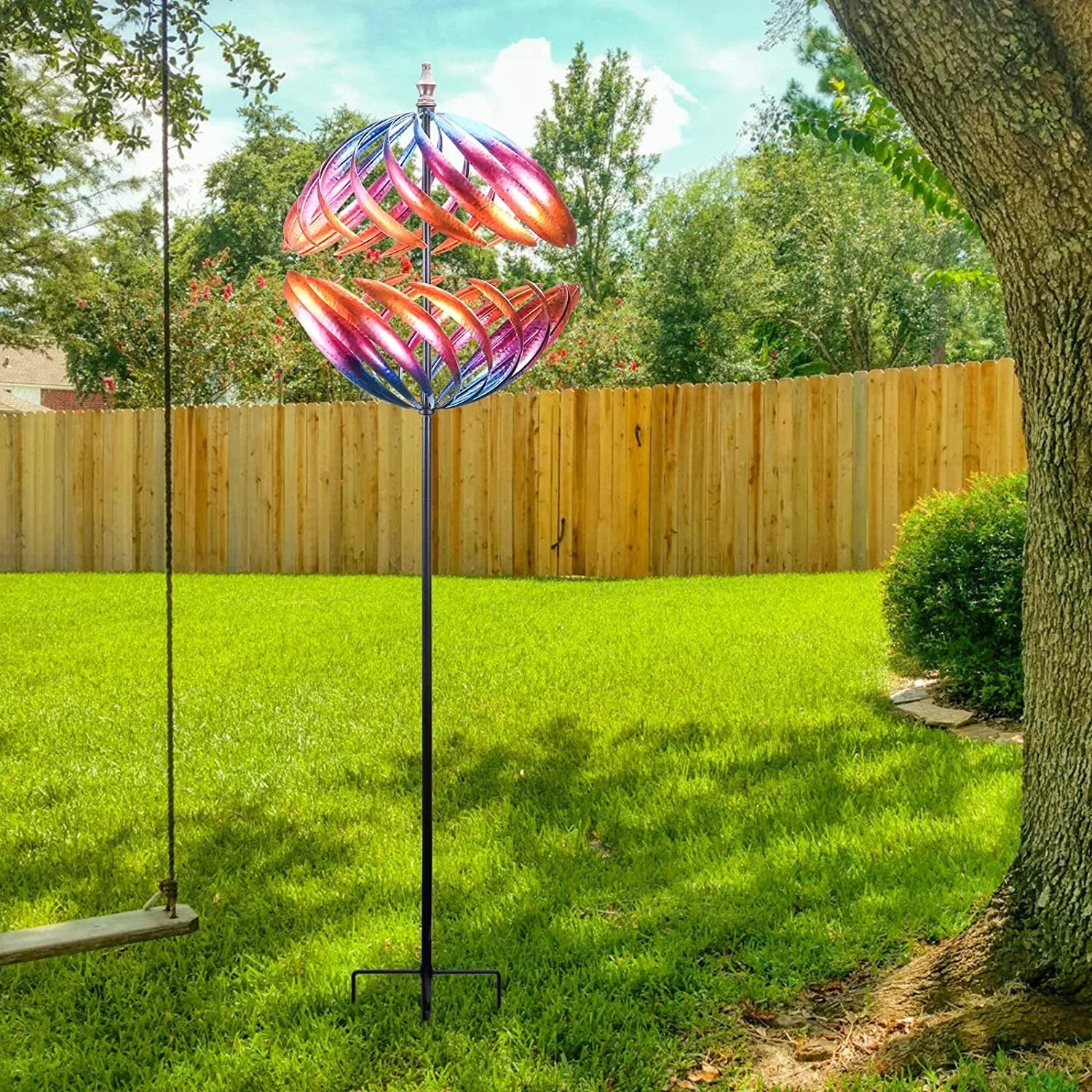 6.5FT Metal Kinetic Wind Spinner I7436