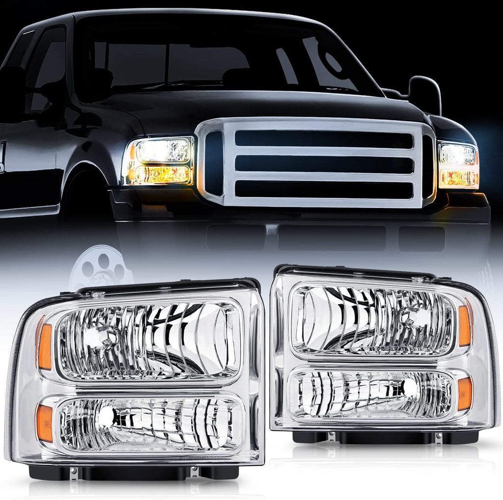 Chrome Housing Clear Lens Headlight Assembly S26511