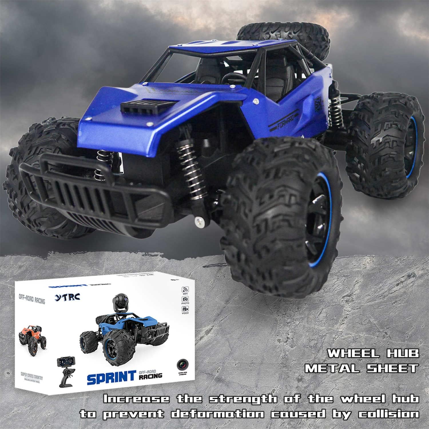 1:14 Scale Remote Control Monster Trucks with Metal Shell Alloy R564886
