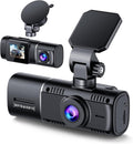 3 Channel Dash Cam Front and Rear 1080P IR Night Vision Triple Dash Camera F52796