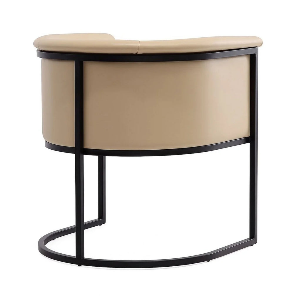 Tan and Black Faux Leather Dining Chair (Set of 2) J8653