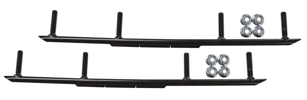 Blue XPT Snowmobile Skis with 8" Round Bars Complete Kit Z83774