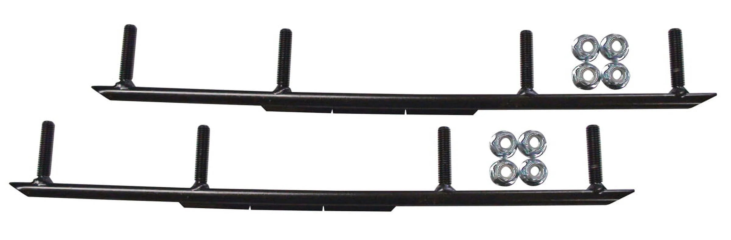 Blue XPT Snowmobile Skis with 8" Round Bars Complete Kit Z83774