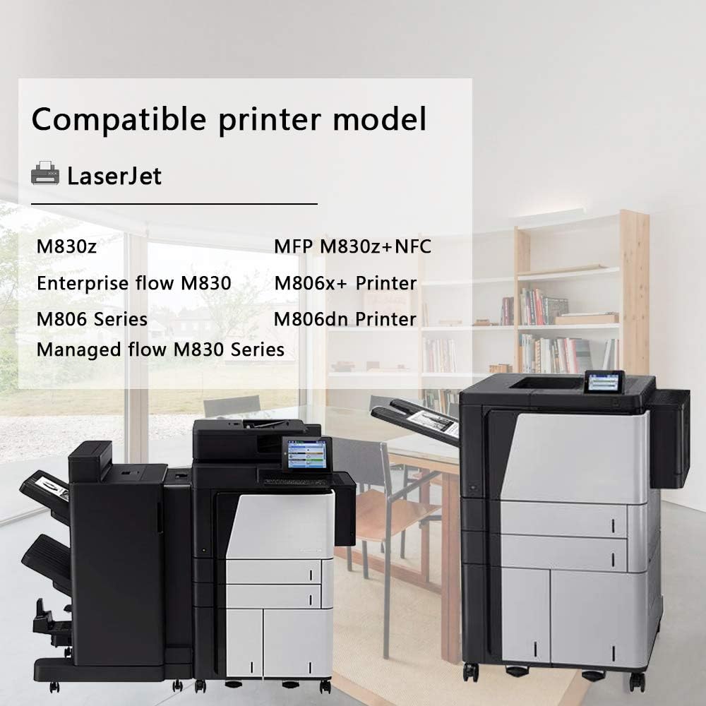 Black 25X 2-Pack Toner Cartridge for HP Printer M806 M830 L9900