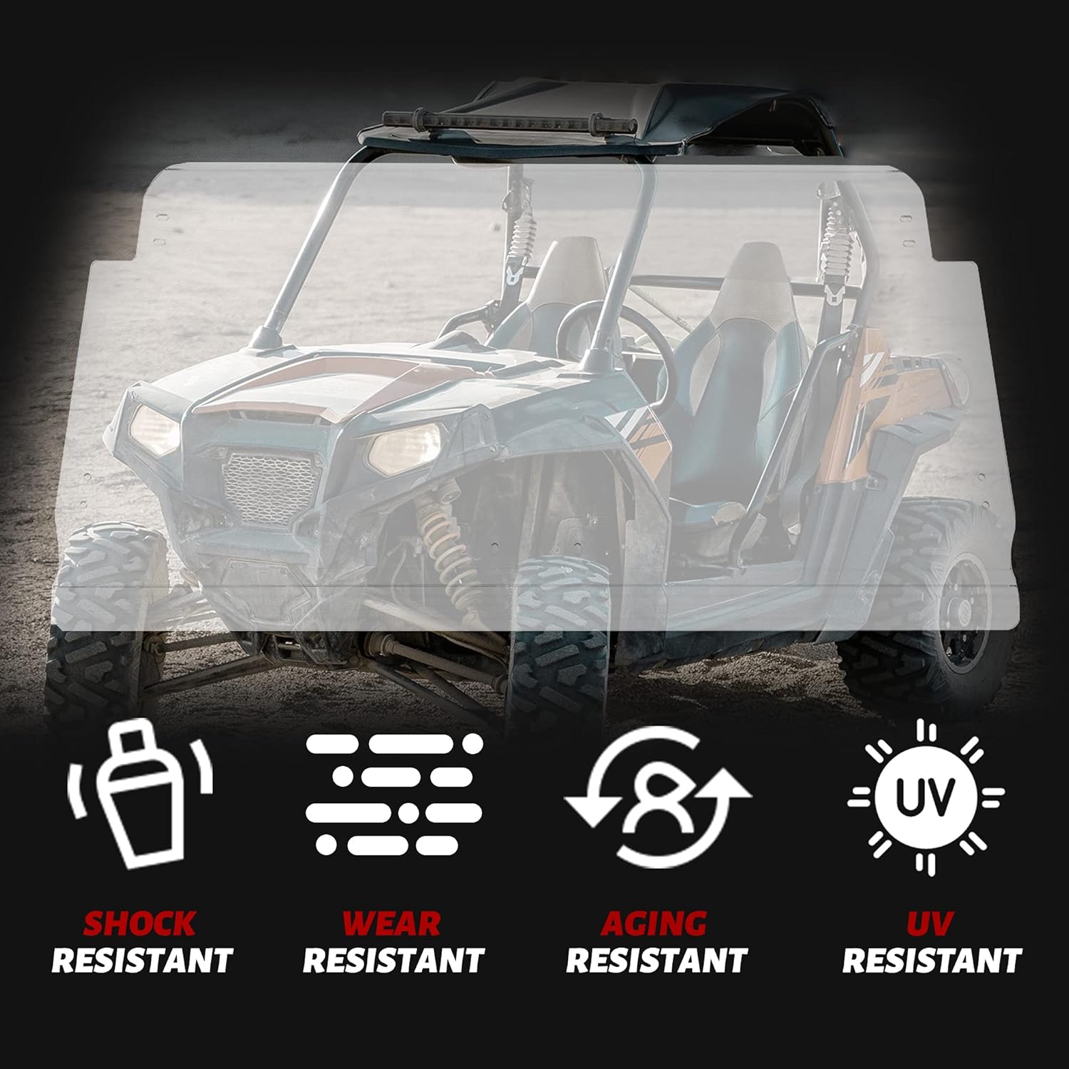 Full Clear Vented Windscreen C91771