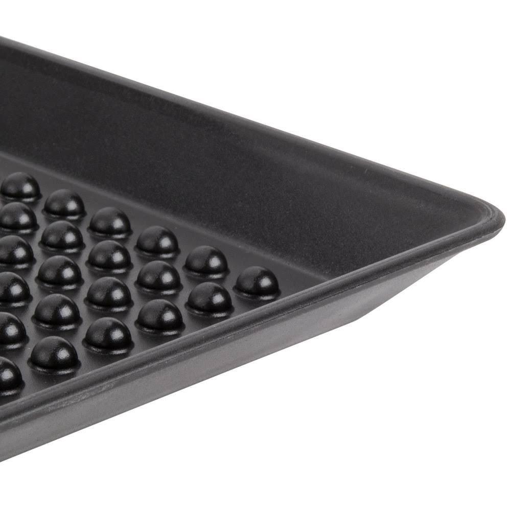 Charcoal Polypropylene Pizza Tray - 12/Case V9918