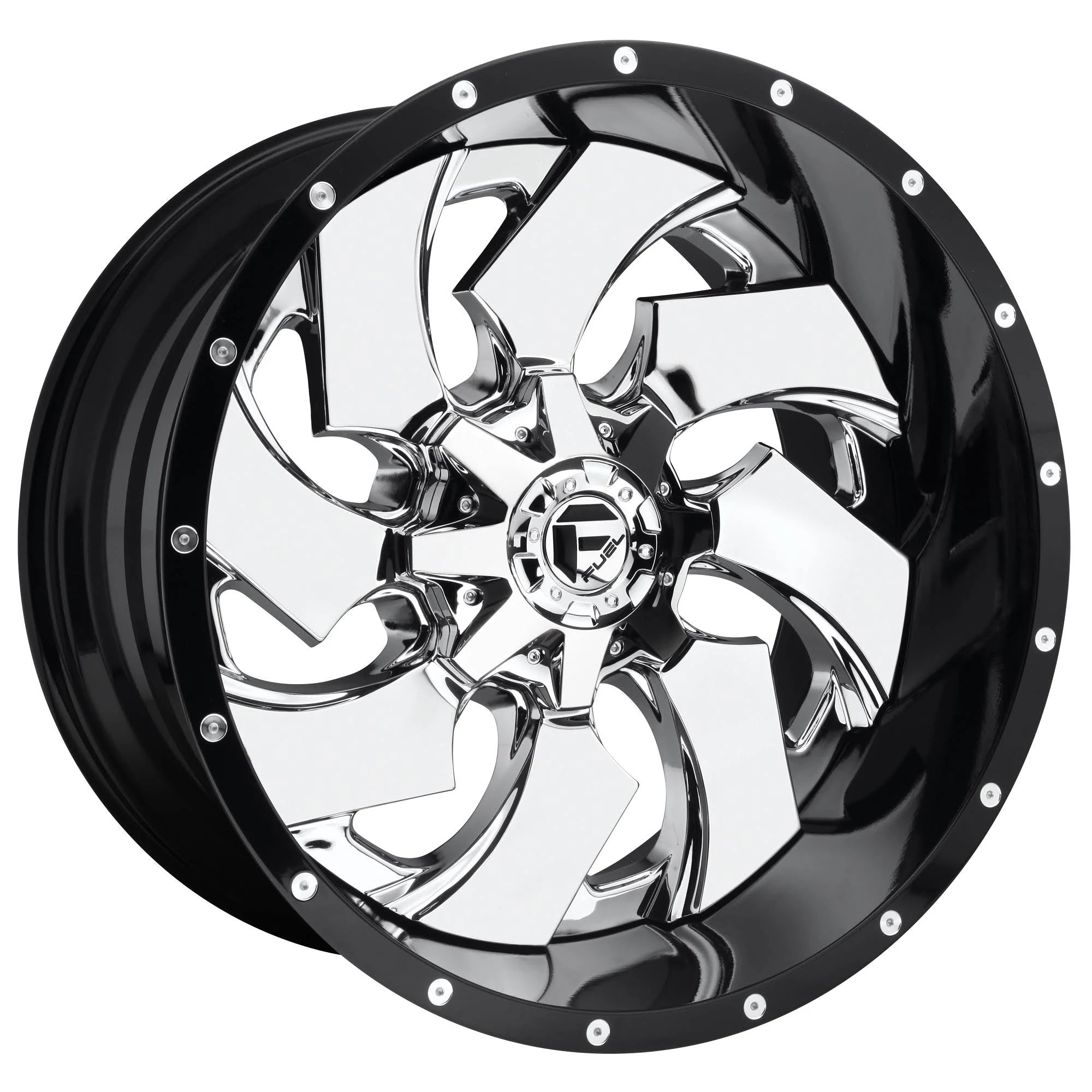 20x12 Chrome Wheel Fuel Cleaver -44 E674