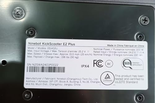 Electric KickScooter with 8.1" Shock-Absorbing Tires E339127
