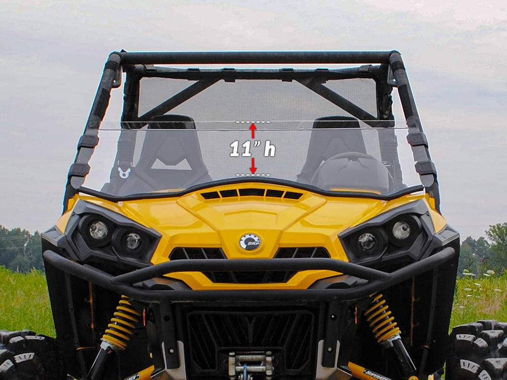 1/4 Dark Tinted Polycarbonate Half Windshield I57567