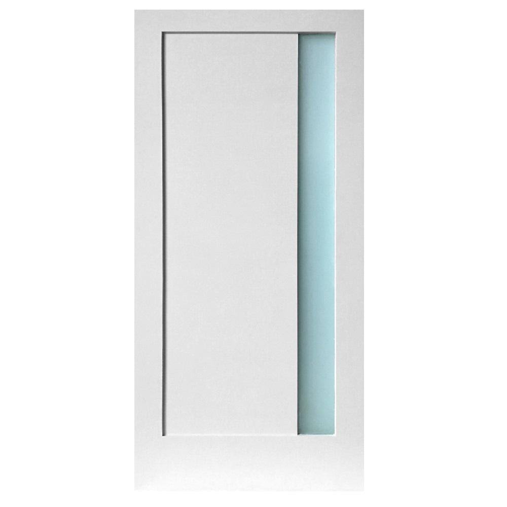 Satin Etch Glass Slab Door V1692